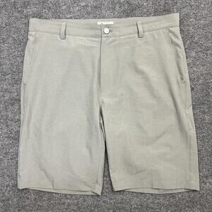 Peter Millar Shorts Mens 34 Gray Performance Golf Stretch Lightweight Casual